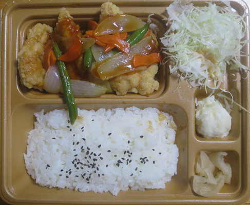 鶏の甘酢あんかけ弁当＠「本家か...