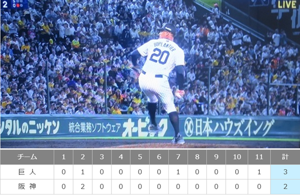 ＜デュプランティエ＞６回１失点...