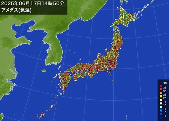「猛暑日」の記録（６月１７日）