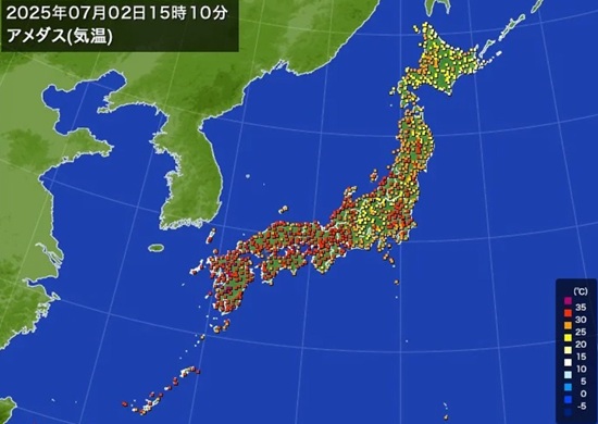 「猛暑日」の記録（７月２日）
