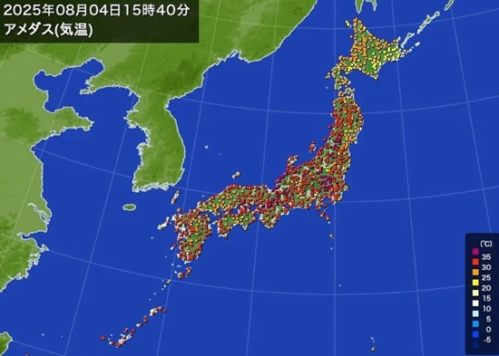 「猛暑日」の記録（８月４日）...
