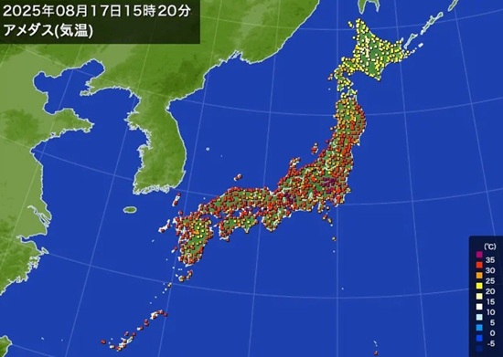 「猛暑日」の記録（８月１７日）...
