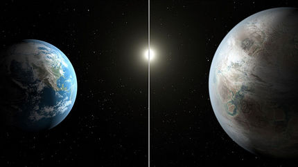 地球とKepler 452bの...