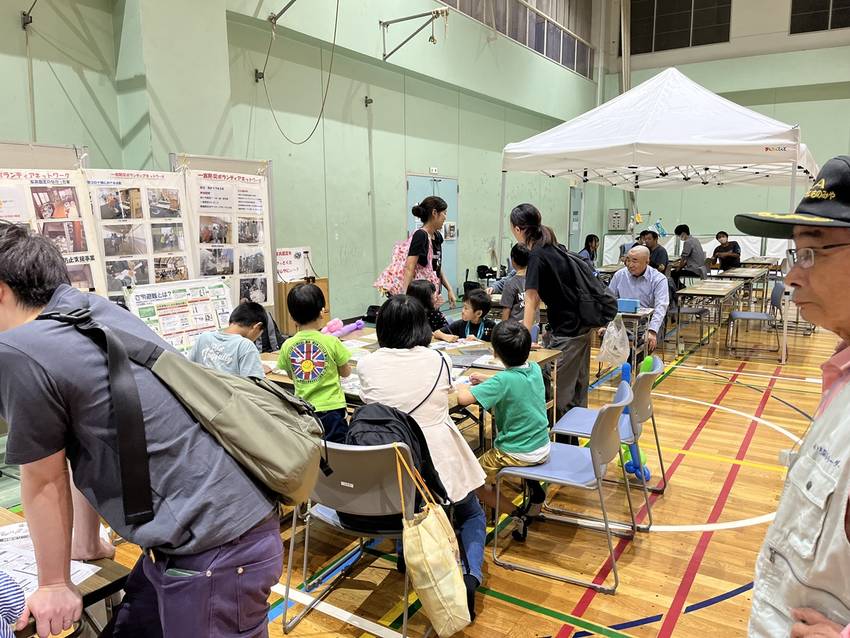 4階防災体験では、小さいお子さ...