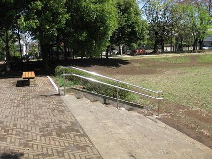 公園の手すり