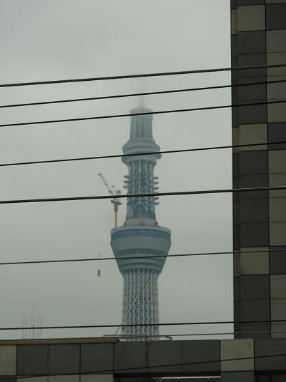スカイツリーの雲隠れ