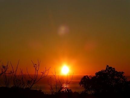 館山の夕日