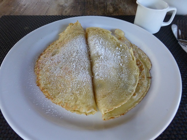 バナナパンケーキです。蜂蜜がと...