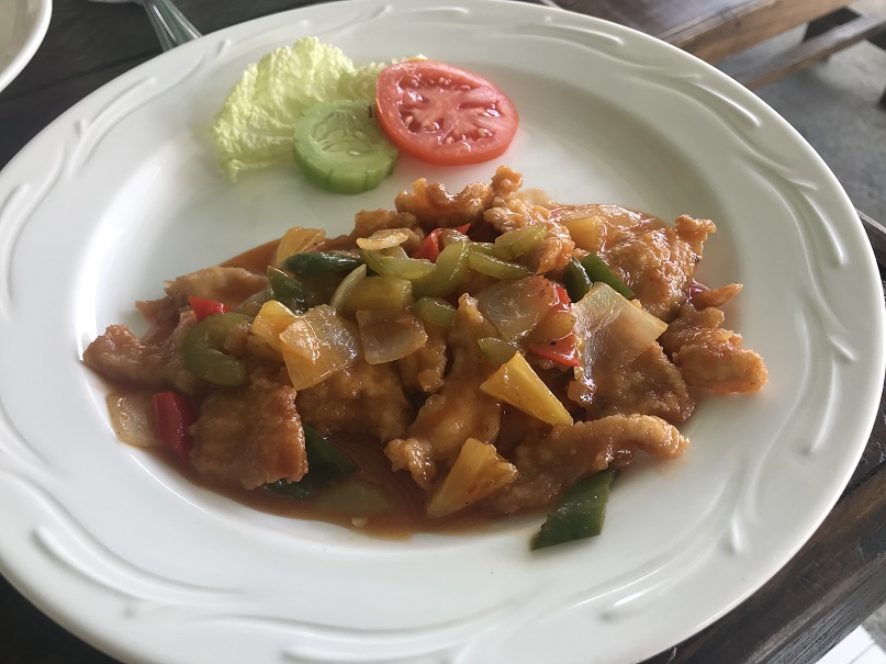 鶏肉のサワースイートソース炒め