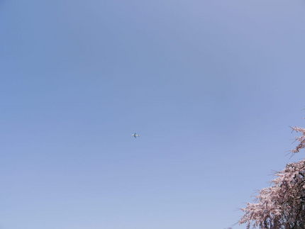 天気が　晴れだと　ホッとします...