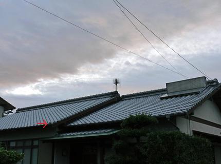 台風６号の爪あと　その２　(；...