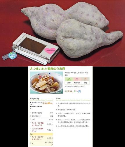 さつまいもと鶏肉のうま煮 （●...