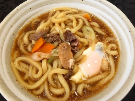 お水がいらない　牛すき焼うどん