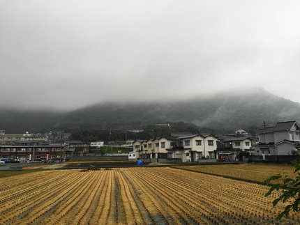 今日の高松 雨後曇 お洗濯物は...