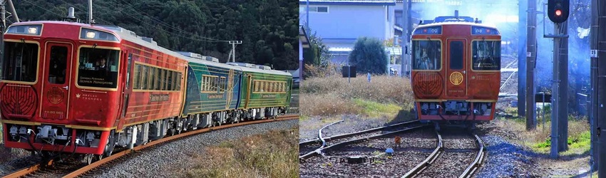 多度津から大歩危間を走る観光列...