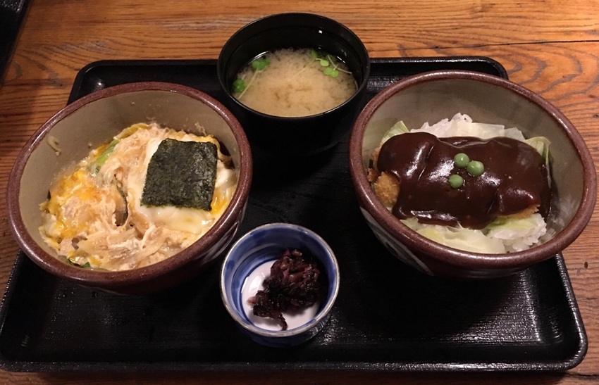孫膳 玉子とじカツ丼とドミグラ...