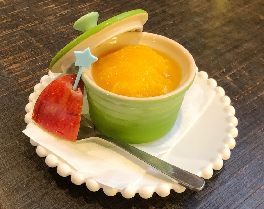 自家製名物オレンジのプリン