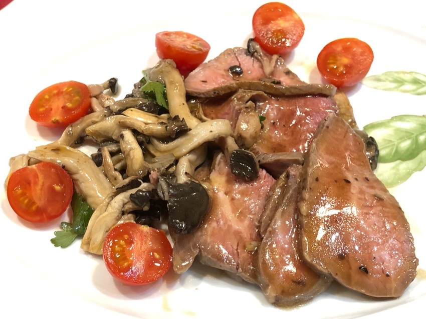 牛肉のグリル霜降り ひらたけ添...