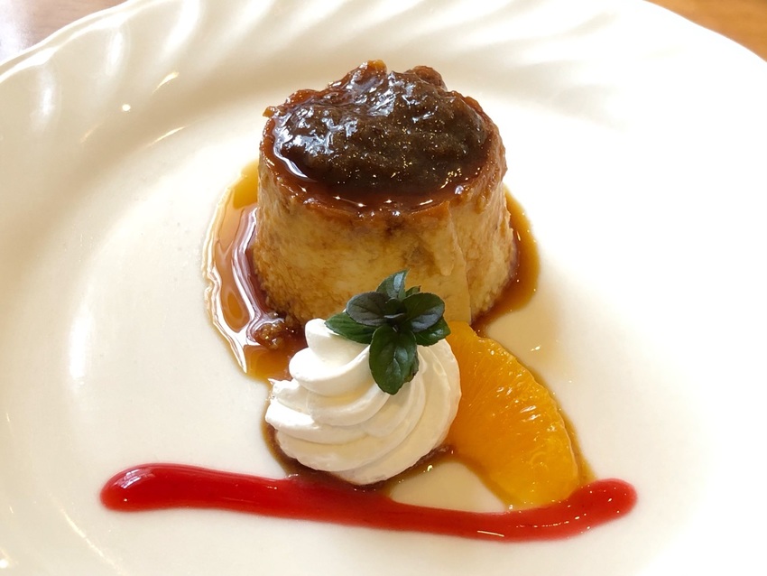ラムレーズンのプリン