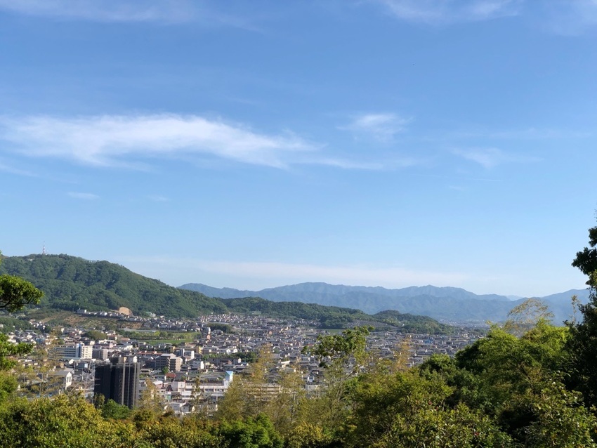 景色に癒され