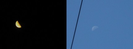 漆黒の月・青空の月