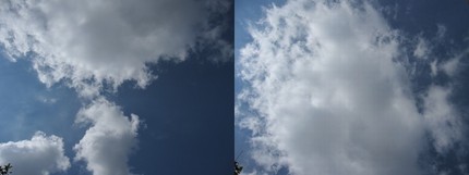 ぷかぷか雲を見ていたら・・・