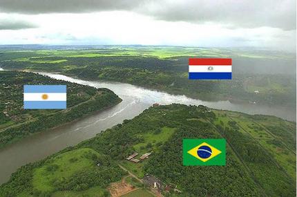 アルゼンチン、パラグアイ、ブラ...