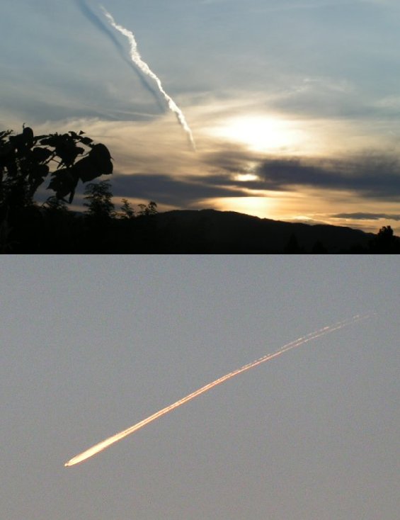 飛行機雲２題