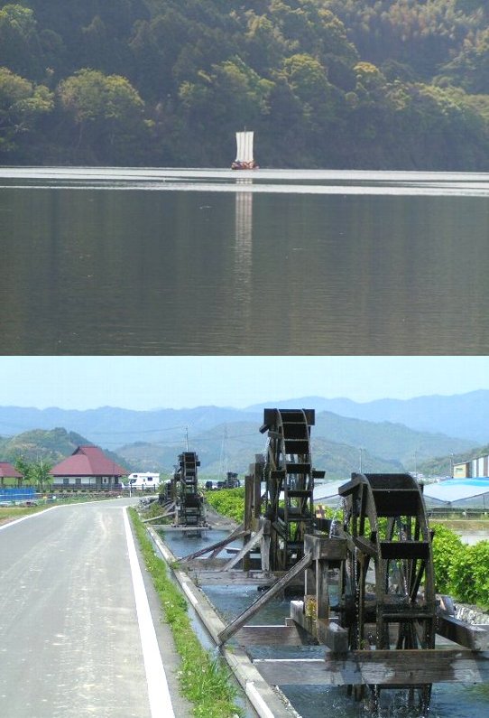 五月の四万十市（水辺の風景）