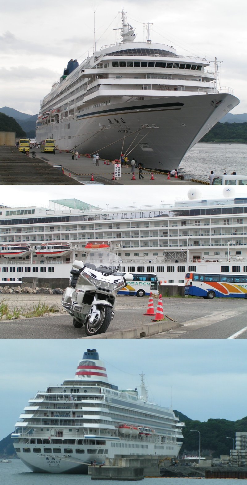 飛鳥２　宿毛湾新港に乗客７００...