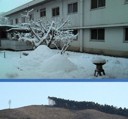 四万十に この冬三度目の積雪　...