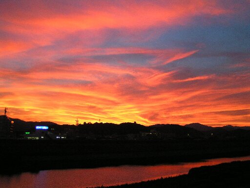 ある日の、幡多の夕焼け