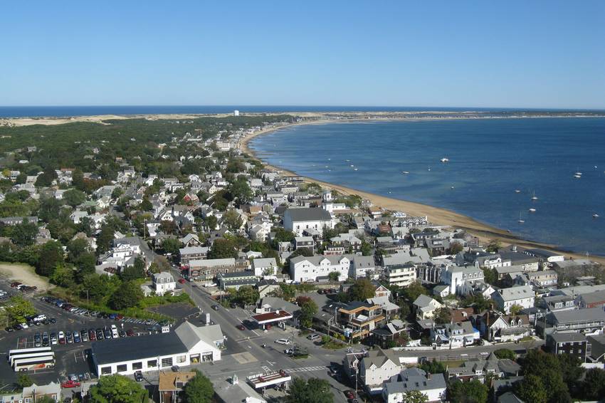 cape codの町並み。