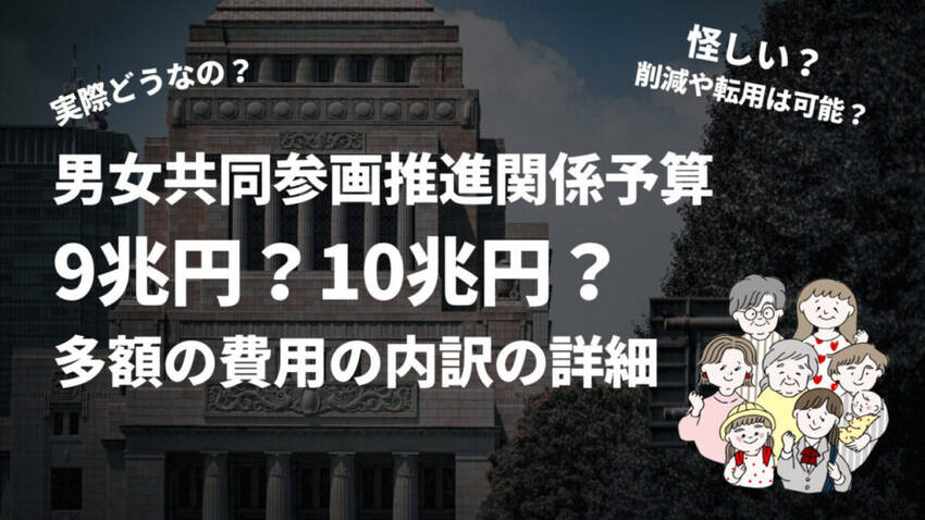 防衛費より多い「男女共同参画」...