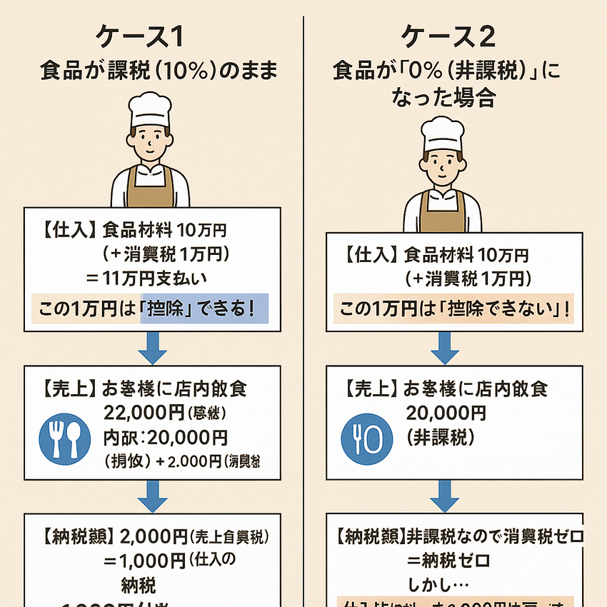 食品が「0％（非課税）」になっ...