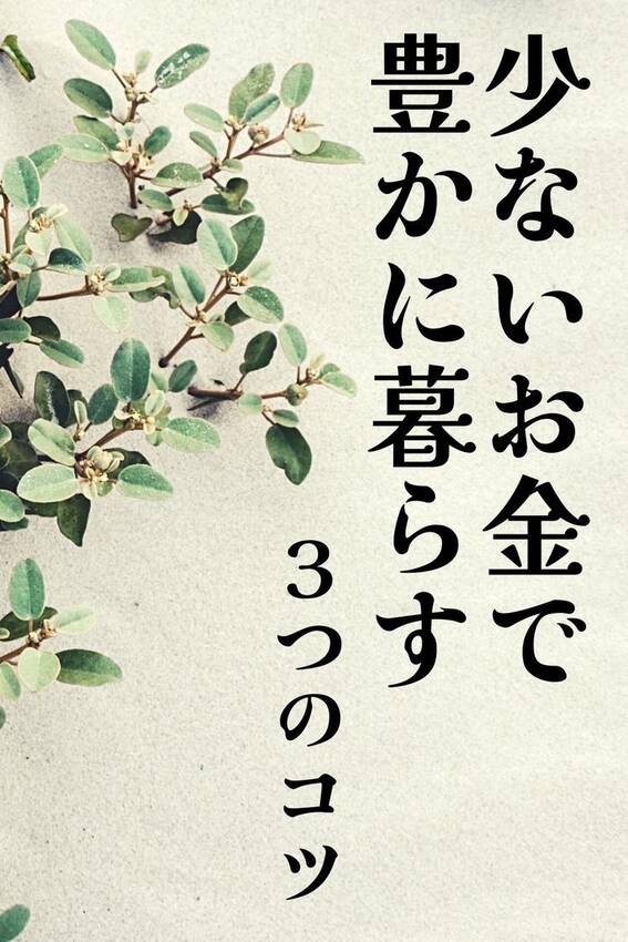 「節約＝我慢」というイメージを...