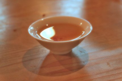 武夷岩茶・大紅袍での献杯...