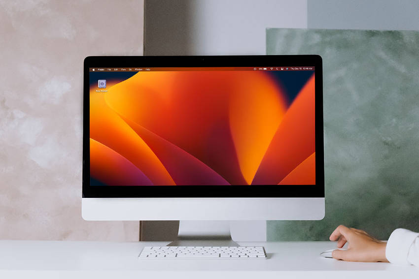 Macのデスクトップにウェブサ...