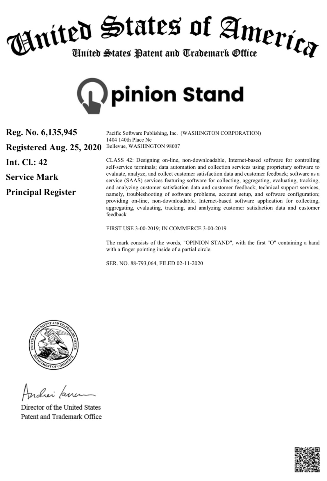 Opinion Stand Logo Trademark