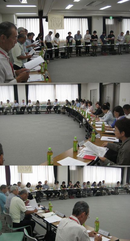 民生委員信条唱和のあと、ケース...