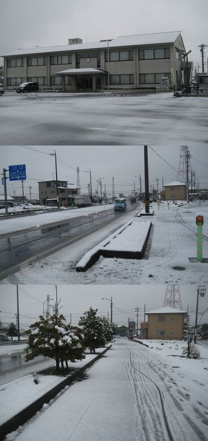 ２月８日の初積雪