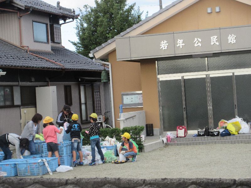 資源回収日に４年生の参加（環境...