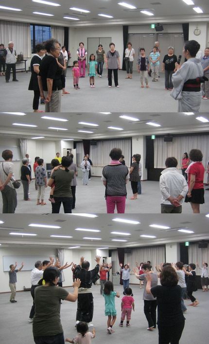 盆踊りの練習