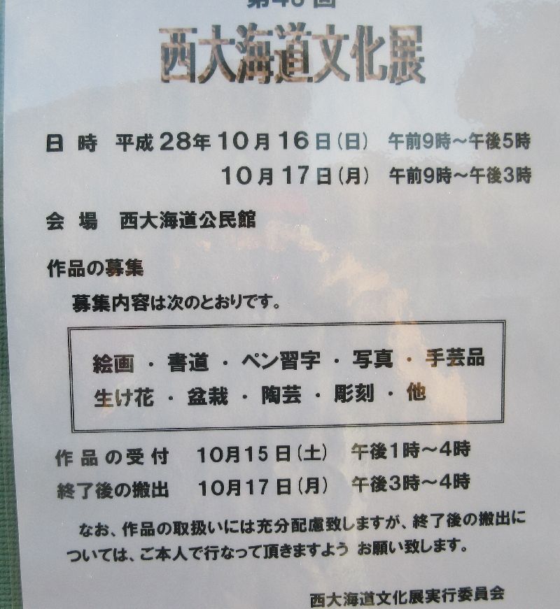 文化展の広報