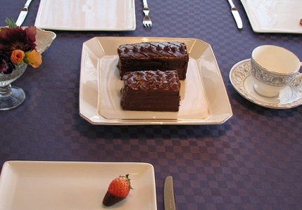 この時期はチョコレートケーキ