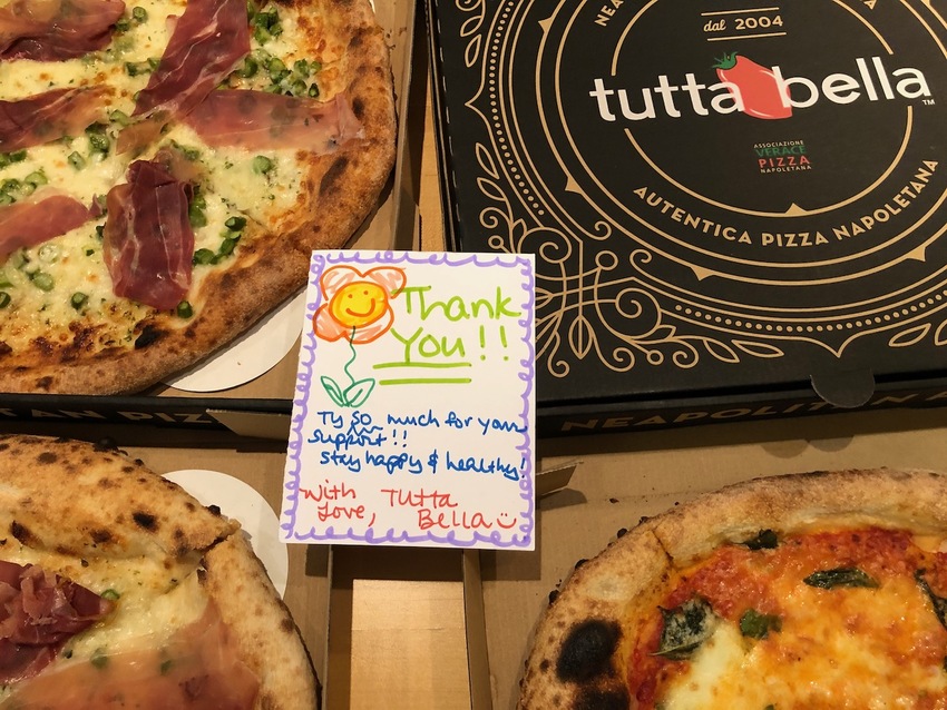 tutta bella ... we love your pizz...