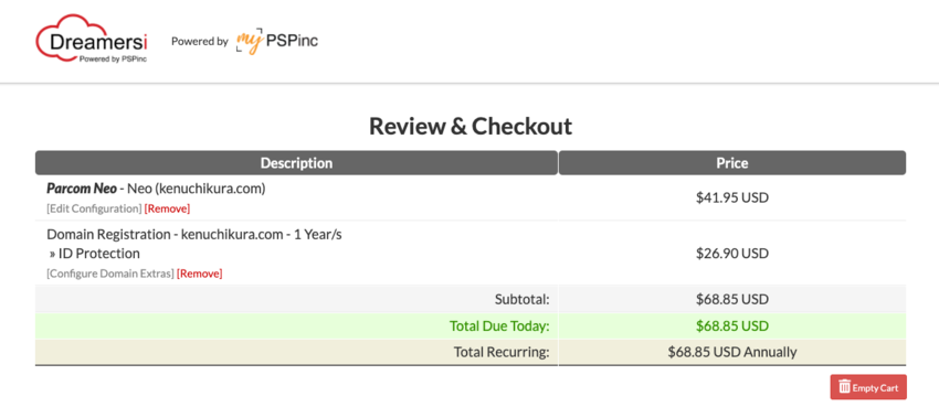This is what the final cost is .....