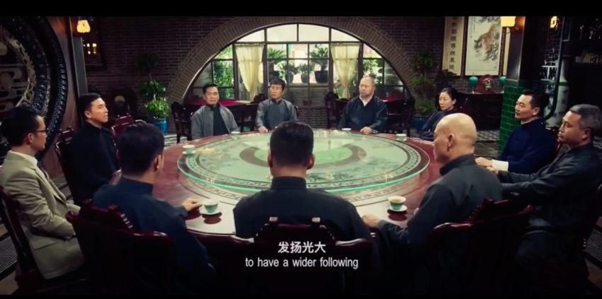 This is a scene from IP Man 4...