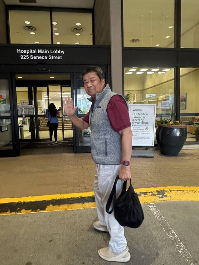 今日は病院へ