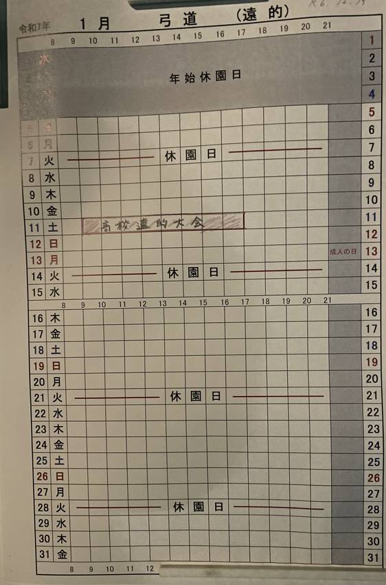 ★1月の月間利用状況